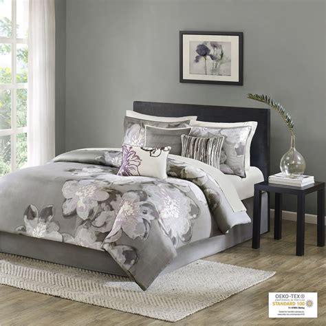 Home Essence Jasmine 7-Piece Cotton Bedding Comforter Set - Walmart.com ...