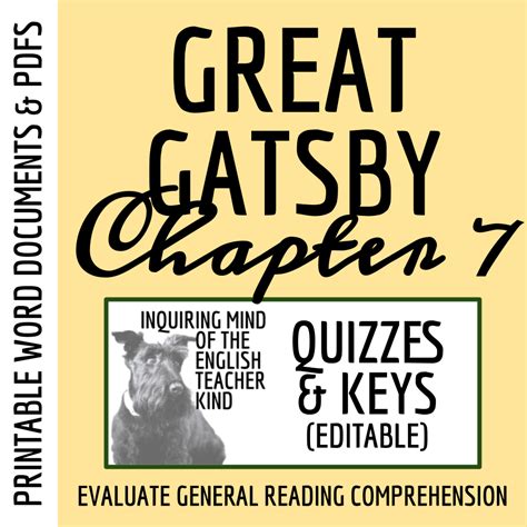 The Great Gatsby Chapter 7 Quiz and Answer Key - Made By Teachers