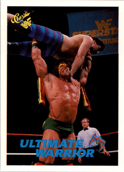 1990 Classic WWF #43 The Ultimate Warrior - NM-MT