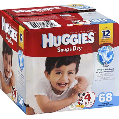 Huggies® Snug & Dry Size 4 Diapers 68 ct Box | Diapers & Training Pants | Chief Markets