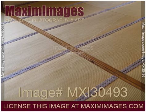 Photo of Closeup detail of Tatami mat floor in a traditional Japanese room | Stock Image MXI30493