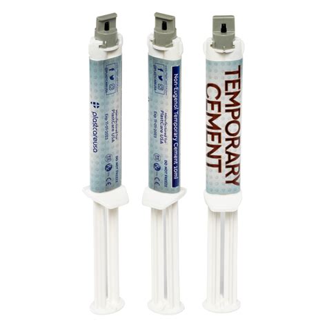 Temporary Cement Non-Eugenol 10mL Syringe - PlastCare USA