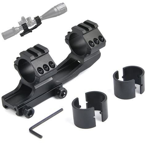 High Profile AR Mount Rings Picatinny Scope Rail 1" / 30mm Adjustable ...