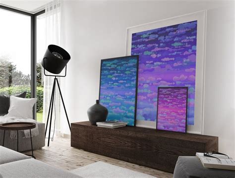 Vivid Skies Wall Art. Wall Art Bundle. Includes 3 Artworks. Abstract Wall Art. Printable Wall ...