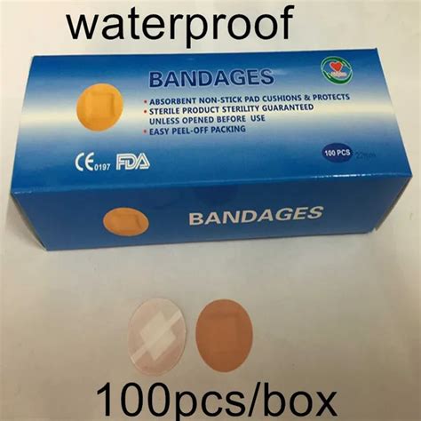 (100pcs/box) round waterproof band aid/adhesive plaster/wound dressing ...