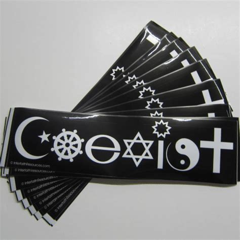 Coexist removable bumper sticker - Baha'i Resources