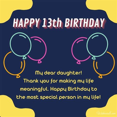 Happy Birthday Wishes To My 13 Year Old Daughter - Trish Henrieta
