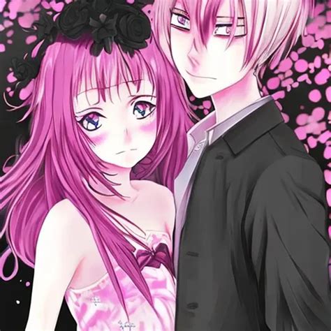 anime couple pink | OpenArt