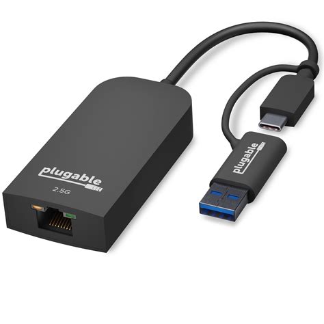 Plugable 2.5G USB C and USB to Ethernet Adapter, 2-in-1 Adapter ...