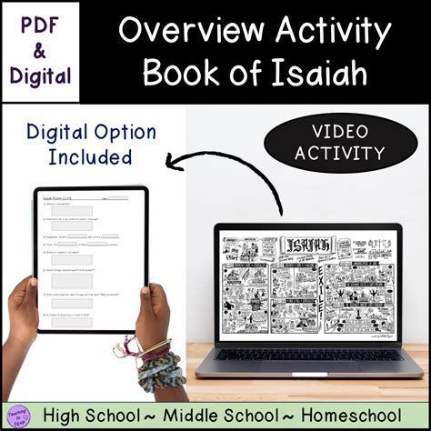 Overview of the Book of Isaiah (CH1-39) Bible Summary Activity | Made By Teachers