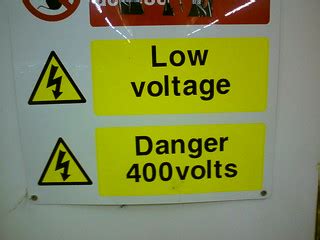 Low voltage danger | and a high voltage danger Victoria Stat ...