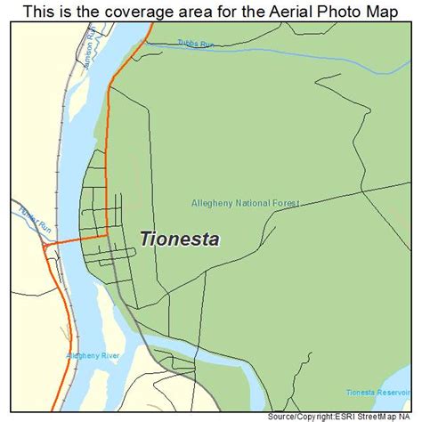 Aerial Photography Map of Tionesta, PA Pennsylvania