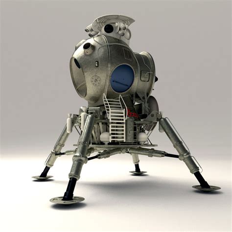 soviet lunar lander model – russian moon lander – Brilnt