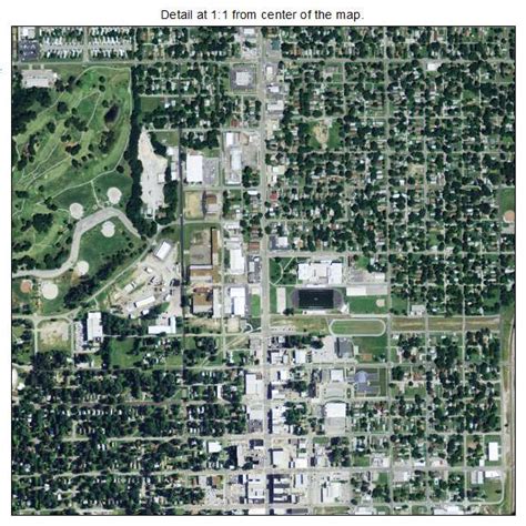 Aerial Photography Map of Pittsburg, KS Kansas