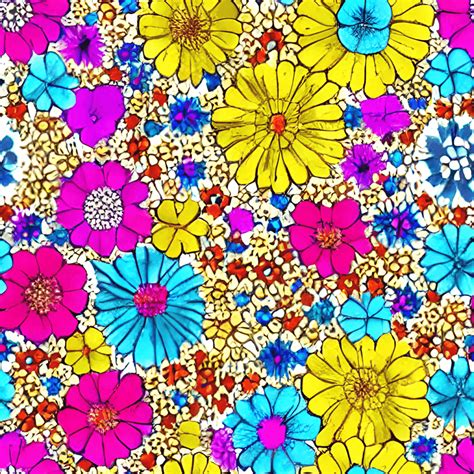 Colorful Floral Pattern · Creative Fabrica