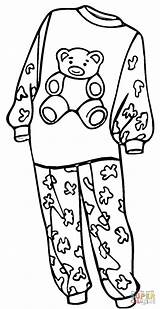 Pajamas For A Girl  Super Coloring Pages sketch template