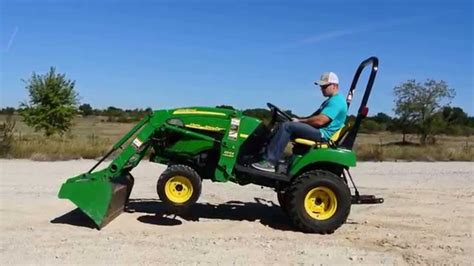 Demo of John Deere 2305 HST Compact Tractor w/ Loader, 4WD, Great Condition, Runs Strong - YouTube