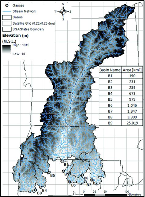 Map of Connecticut River Basin (CRB) and the location of USGS ...