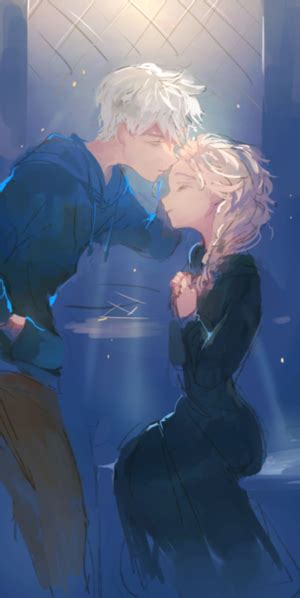 Elsa and Jack fanart - Elsa & Jack Frost Fan Art (36297392) - Fanpop