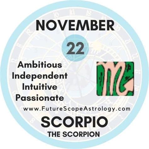 November 22 Zodiac (Scorpio) Birthday Personality, Birthstone ...