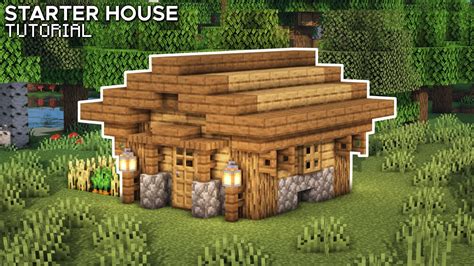 Minecraft: How to Build a Simple Starter House | Small Wooden House Tutorial - YouTube