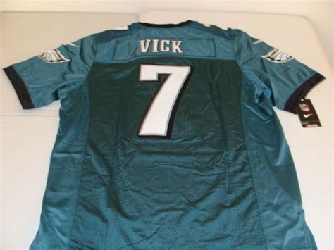 #7 MICHAEL VICK Philadelphia Eagles NFL QB Green Nike Mint Throwback ...