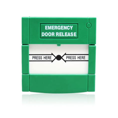 CSD | Secor Emergency Door Release, Resettable, DPDT, Green