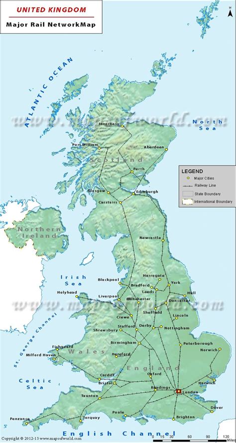 UK Rail Map | UK Rail Track Map | Uk rail, Map, Map of britain