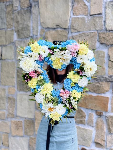 Pastel Heart of Blooms - The Lush Lily - Brisbane & Gold Coast Florist Flower Delivery ...