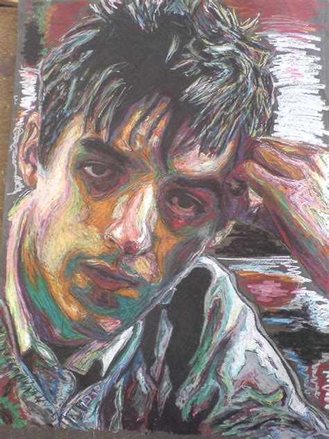 oil pastel self portrait 2 by woodb015 on DeviantArt