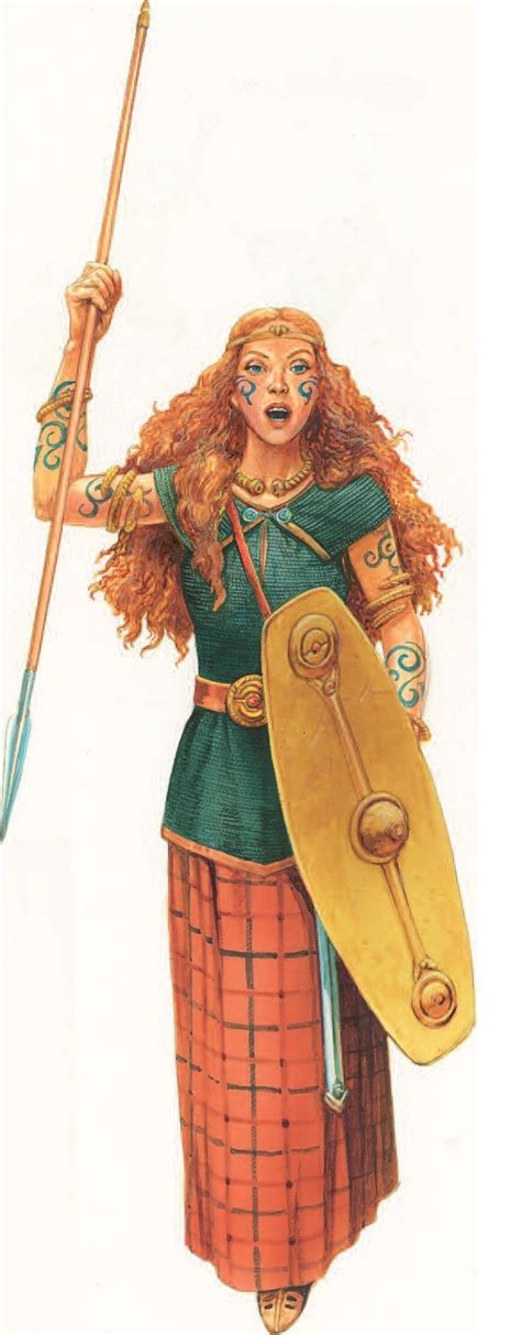 Boudicca. Art by Peter Dennis | Celtic warriors, Celtic woman, Ancient ...