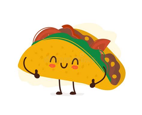 Mexican Tacos Character Stock Illustrations – 806 Mexican Tacos ...