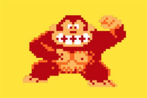 Donkey Kong Pixel Art Pattern | Pixel art pattern, Pixel art, Pattern art