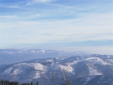 The beautiful polish winter mountains : mountains