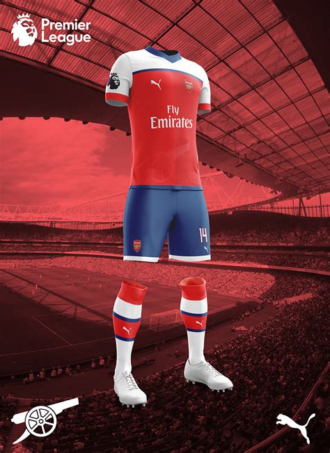 Arsenal FC Home kit on Behance