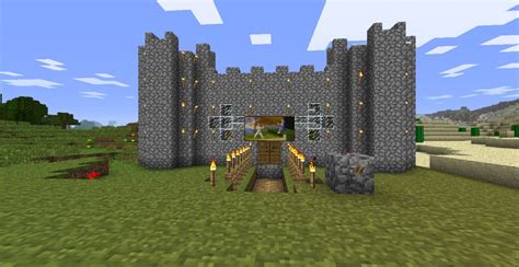 Private Castle with Piston Bridge Minecraft Map