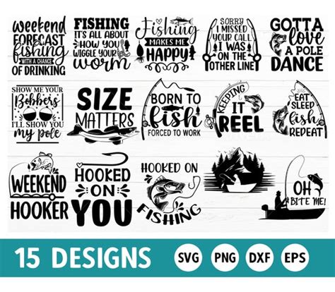 Fishing SVG Bundle Fishing Quotes Fishing Sayings Fishing - Etsy