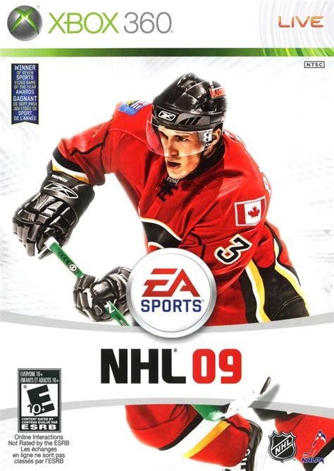 NHL 09 (2008) box cover art - MobyGames