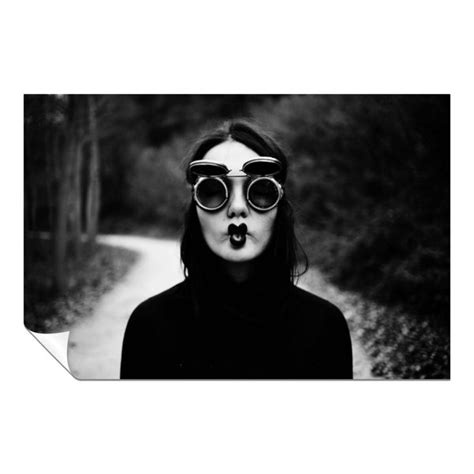 17 Stories Fine Art Prints Black & White Woman On Sunglasses Pouted ...