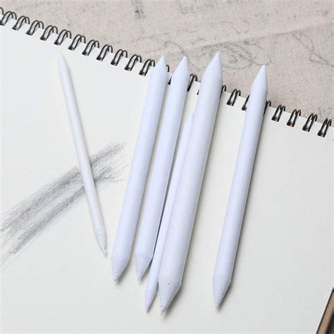 2 Sets 12 Pcs Sketch Paper Stump Pencil, Art Blenders Paper Eraser Correction Student Sketch ...