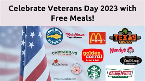 50 Free Meals on Veterans Day 2023 – RETAIL SALUTE