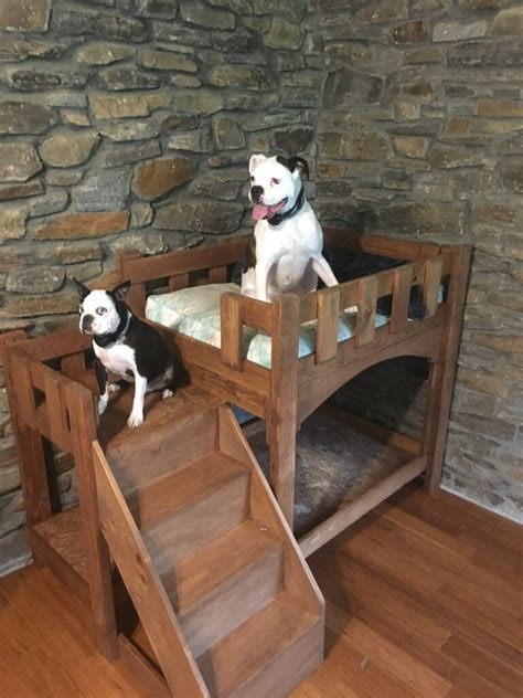 Custom Dog Bunk Bed With Stairs - Etsy Canada