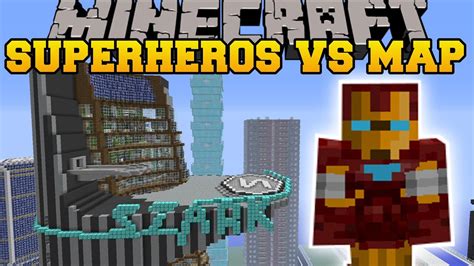 SUPERHEROES UNLIMITED MOD VS AVENGERS TOWER - Minecraft Mods Vs Maps ...