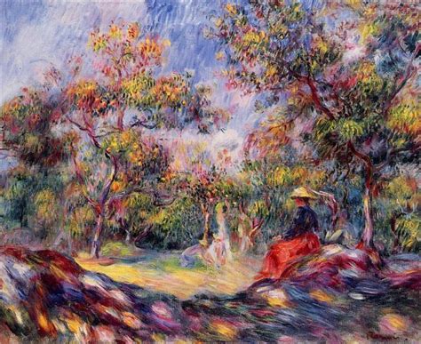 Woman in a Landscape - Pierre-Auguste Renoir - WikiArt.org