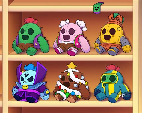 Spike plushies [Brawl Stars] by Lazuli177 on DeviantArt