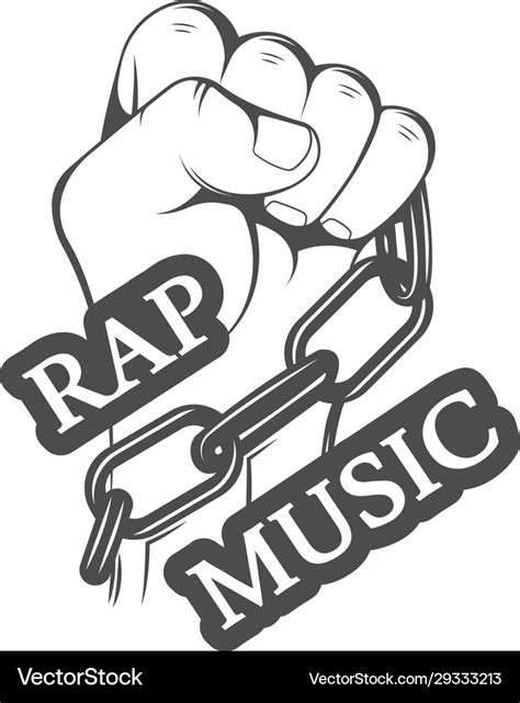 Rap music logo Royalty Free Vector Image - VectorStock