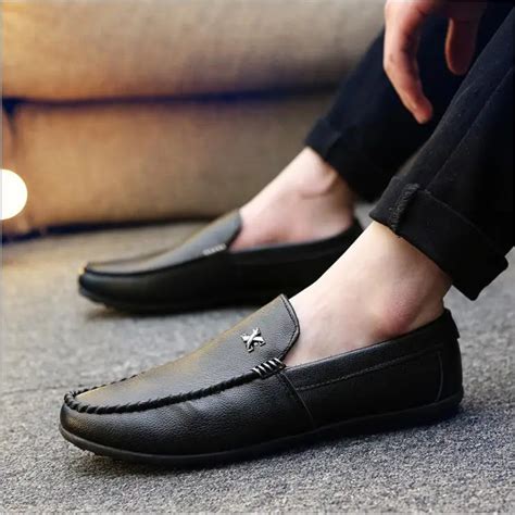 Men Casual Suede Loafers Shoes 2017 Leather Driving Moccasins Gommino Slip on Men Formal Loafers ...