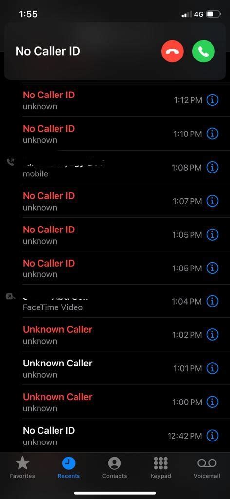 No Caller ID/ unknown caller - Apple Community