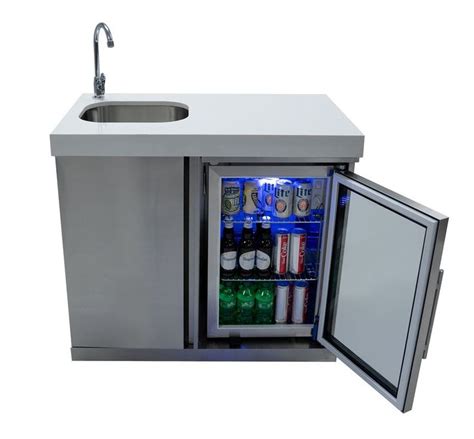 38" Stainless Steel Outdoor Bar Center | Outdoor kitchen sink ...