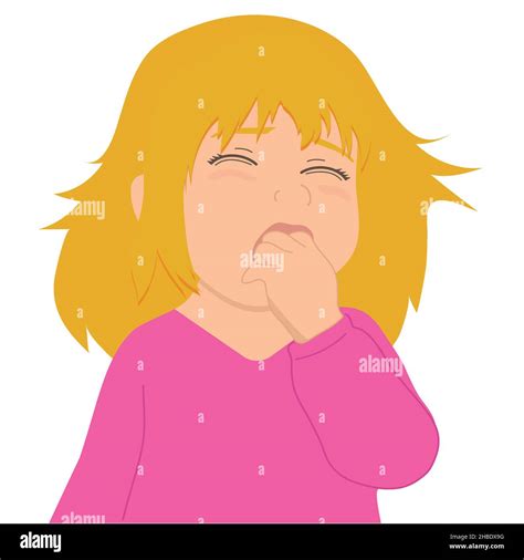 The little girl is crying out loud. Bad mood. Vector flat white Stock Vector Image & Art - Alamy